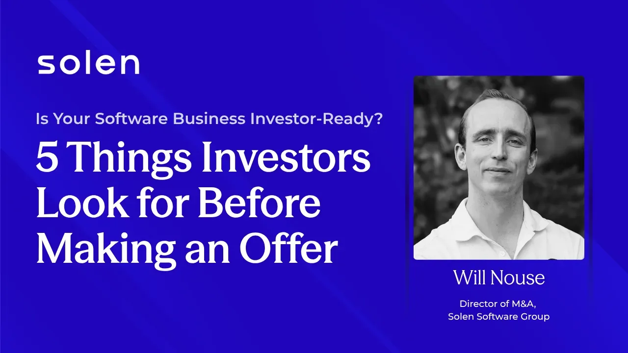 Webinar title with headshot of man